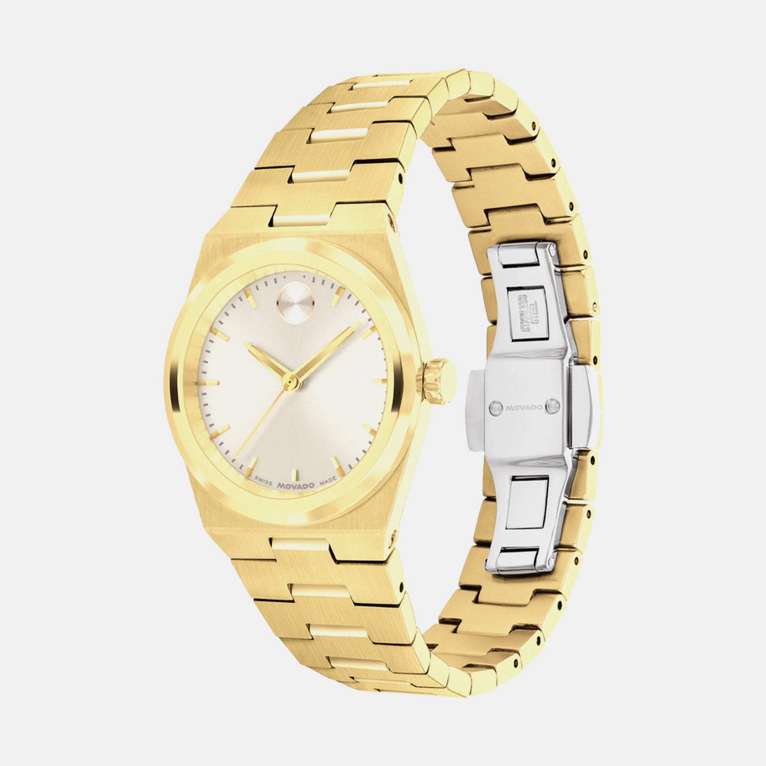 Bold Quest Women Quartz Champagne Dial Analog Stainless Steel Watch 3601294
