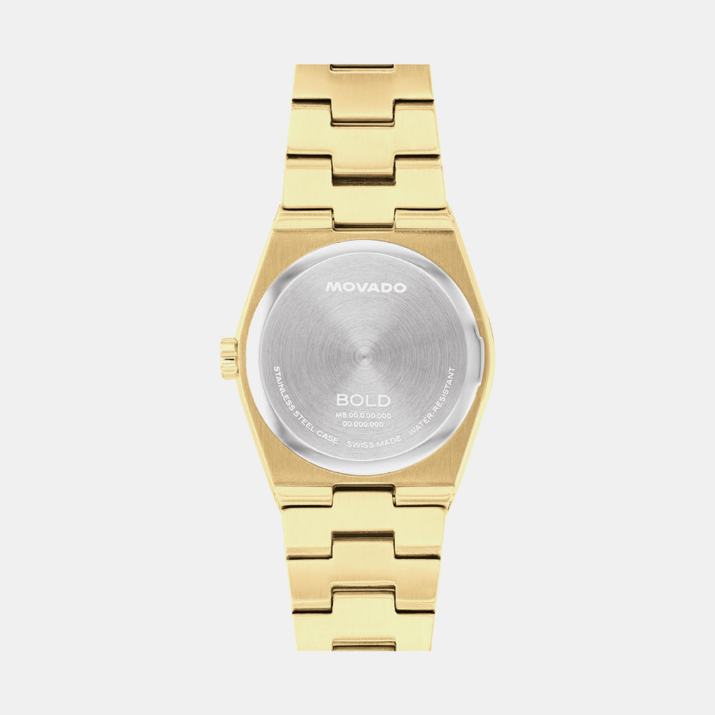 Bold Quest Women Quartz Champagne Dial Analog Stainless Steel Watch 3601294