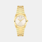 Bold Quest Women Quartz Champagne Dial Analog Stainless Steel Watch 3601294