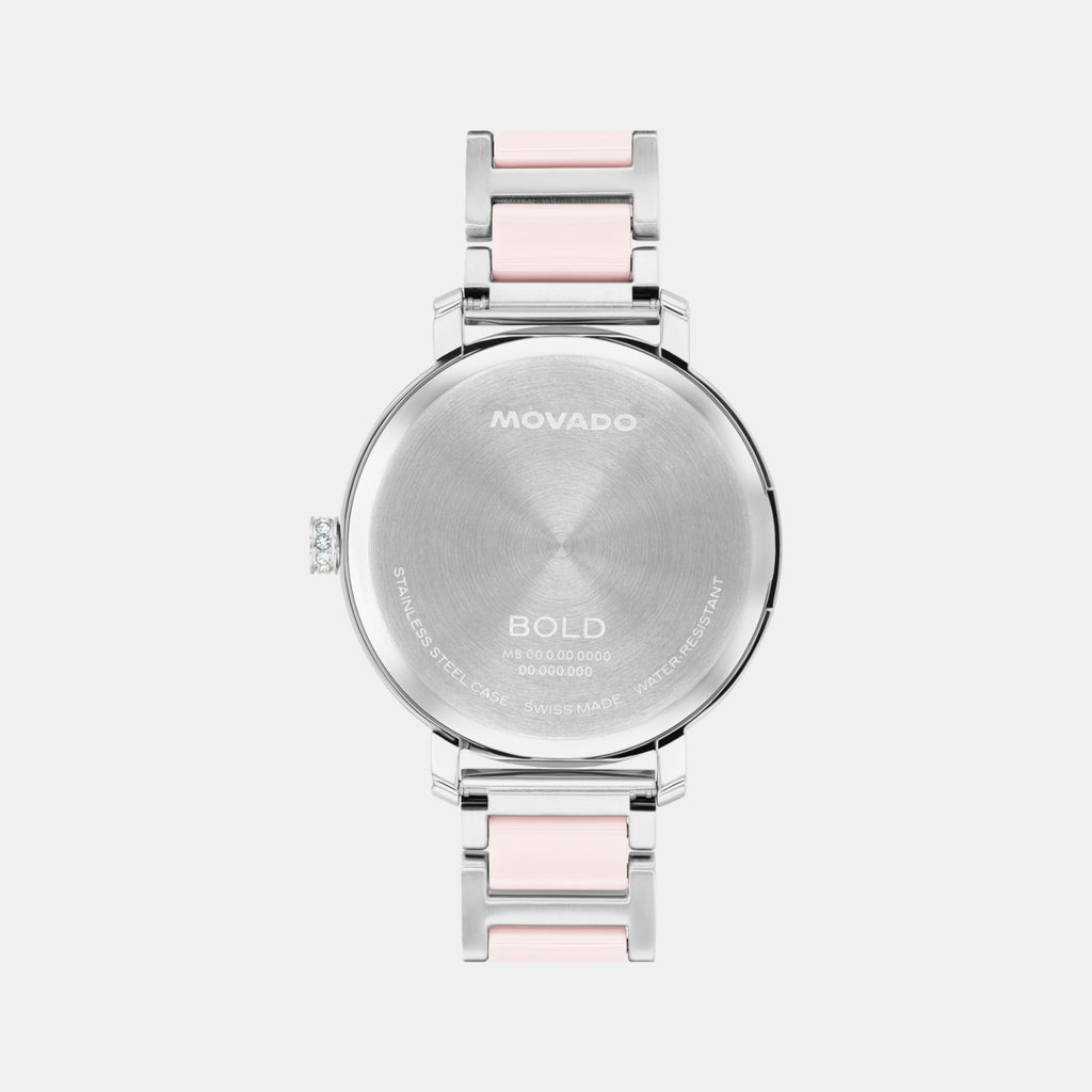 Bold Women Quartz Silver Dial Analog Stainless Steel Watch 3601300