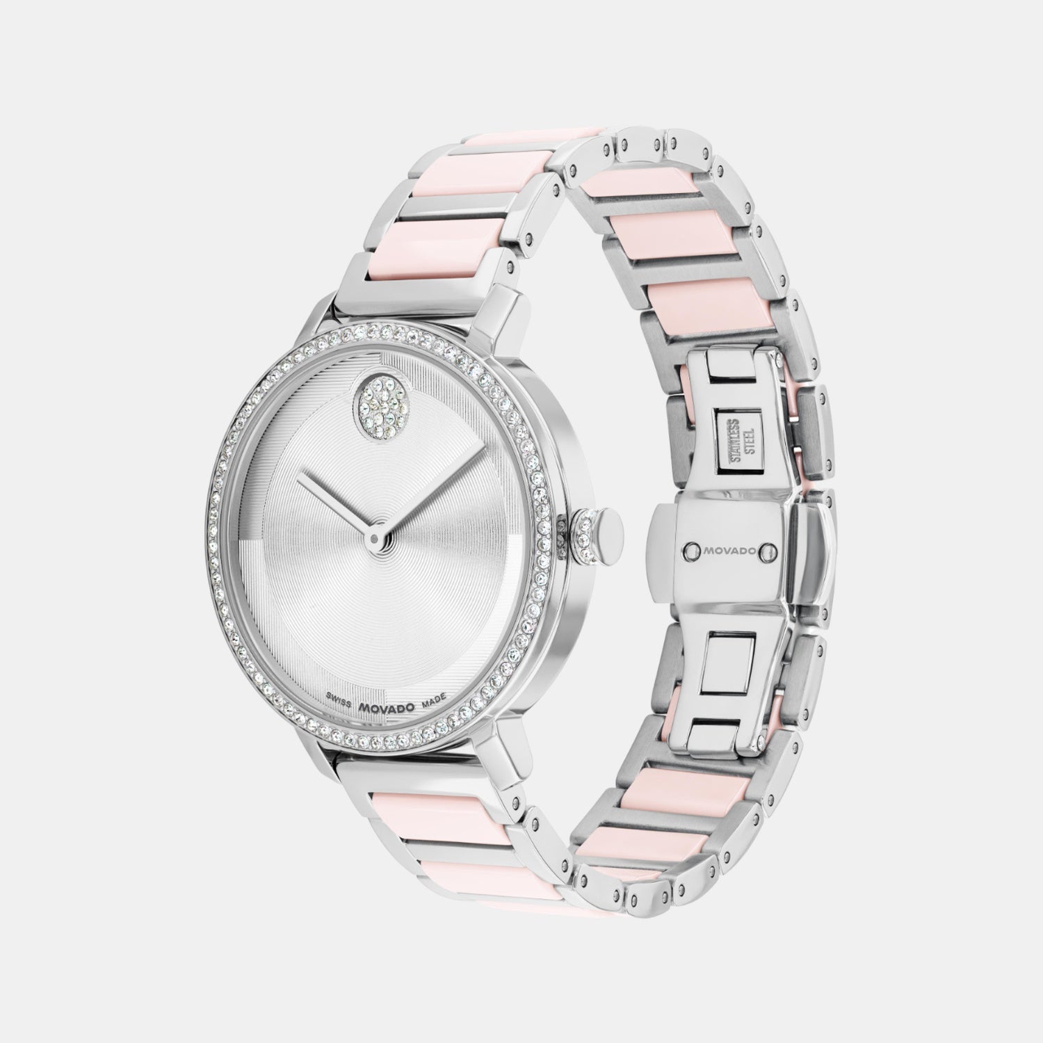 Bold Women Quartz Silver Dial Analog Stainless Steel Watch 3601300