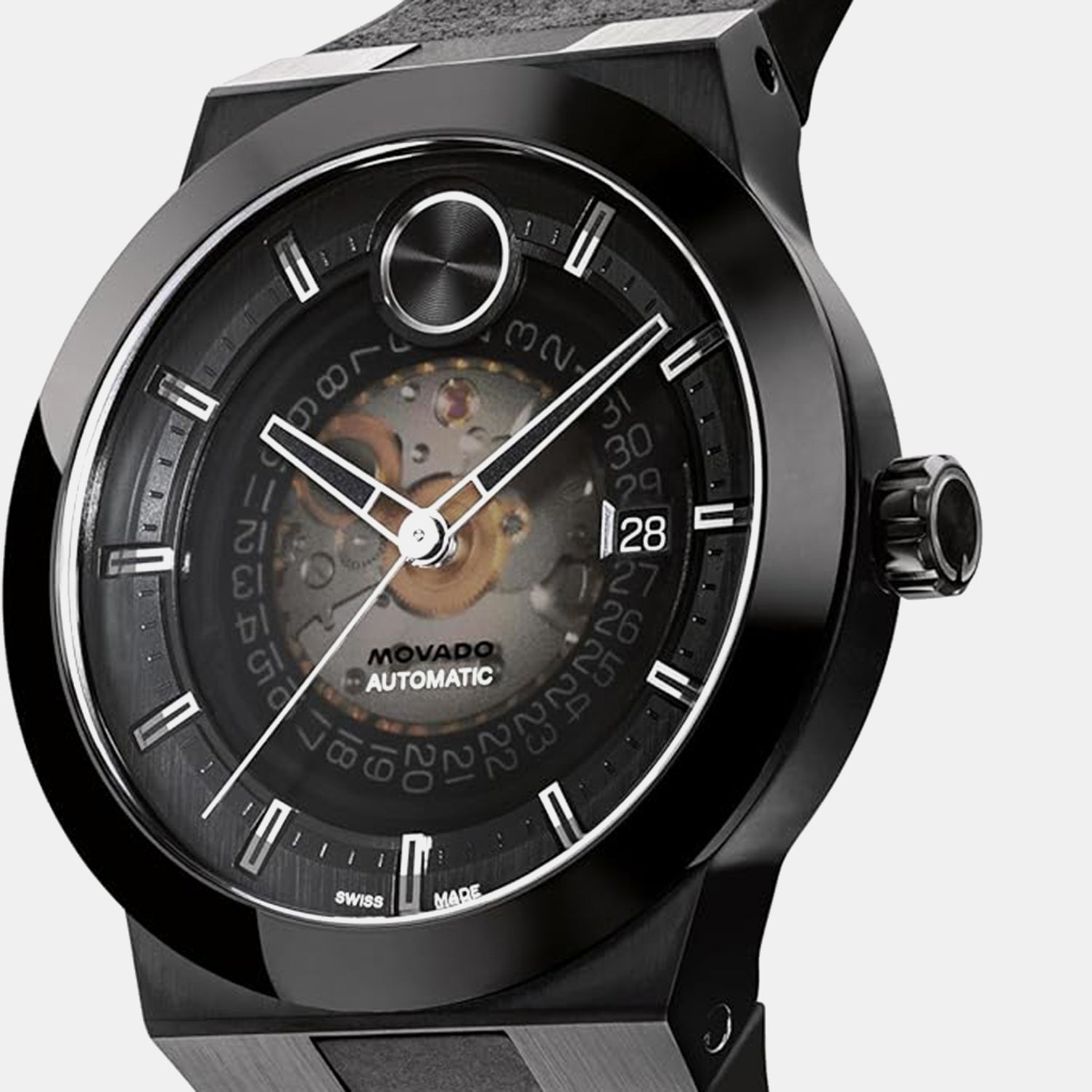 BOLD Fusion Men Automatic Black Dial Analog Rubber Watch 3601303