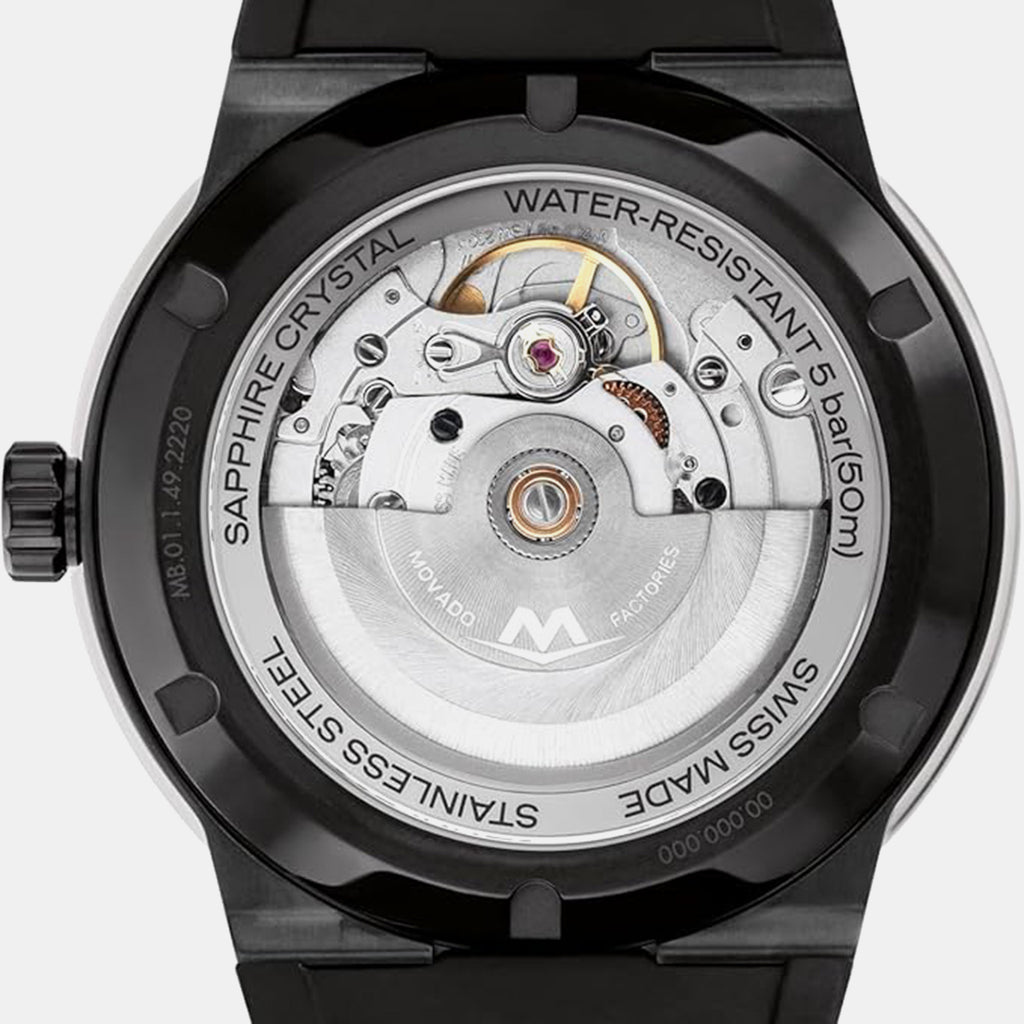 BOLD Fusion Men Automatic Black Dial Analog Rubber Watch 3601303