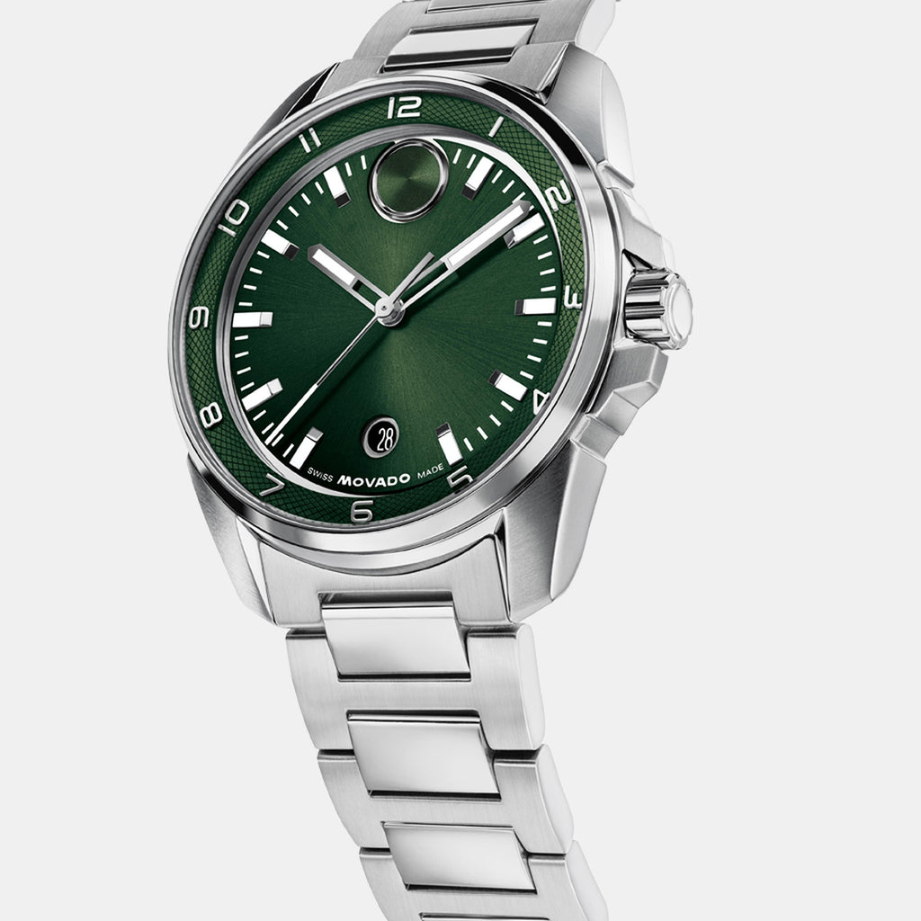 Bold Verso S Men Quartz Green Dial Analog Stainless Steel Watch 3601390