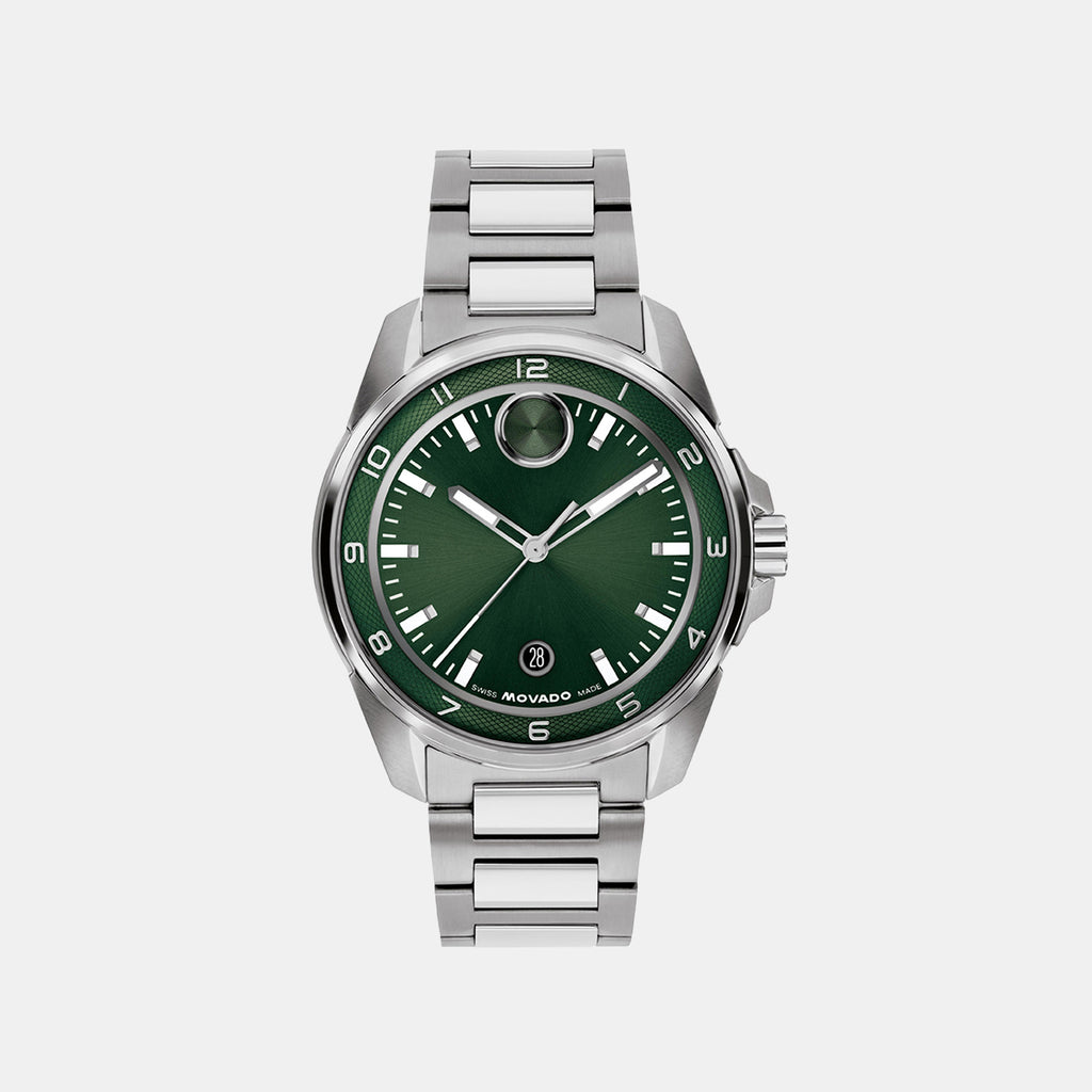 Bold Verso S Men Quartz Green Dial Analog Stainless Steel Watch 3601390