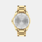Men Quartz Gold Dial Analog Stainless Steel Watch 3601392