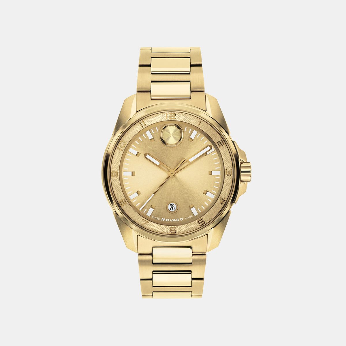 Men Quartz Gold Dial Analog Stainless Steel Watch 3601392