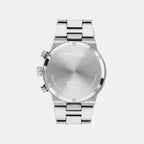 Bold Men Quartz Green Dial Chronograph Stainless Steel Watch 3601398