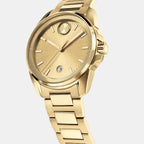 Bold Verso Men Quartz Gold Dial Analog Stainless Steel Watch 3601439