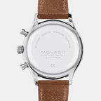 Heritage Men Quartz Blue Dial Chronograph Leather Watch 3650113