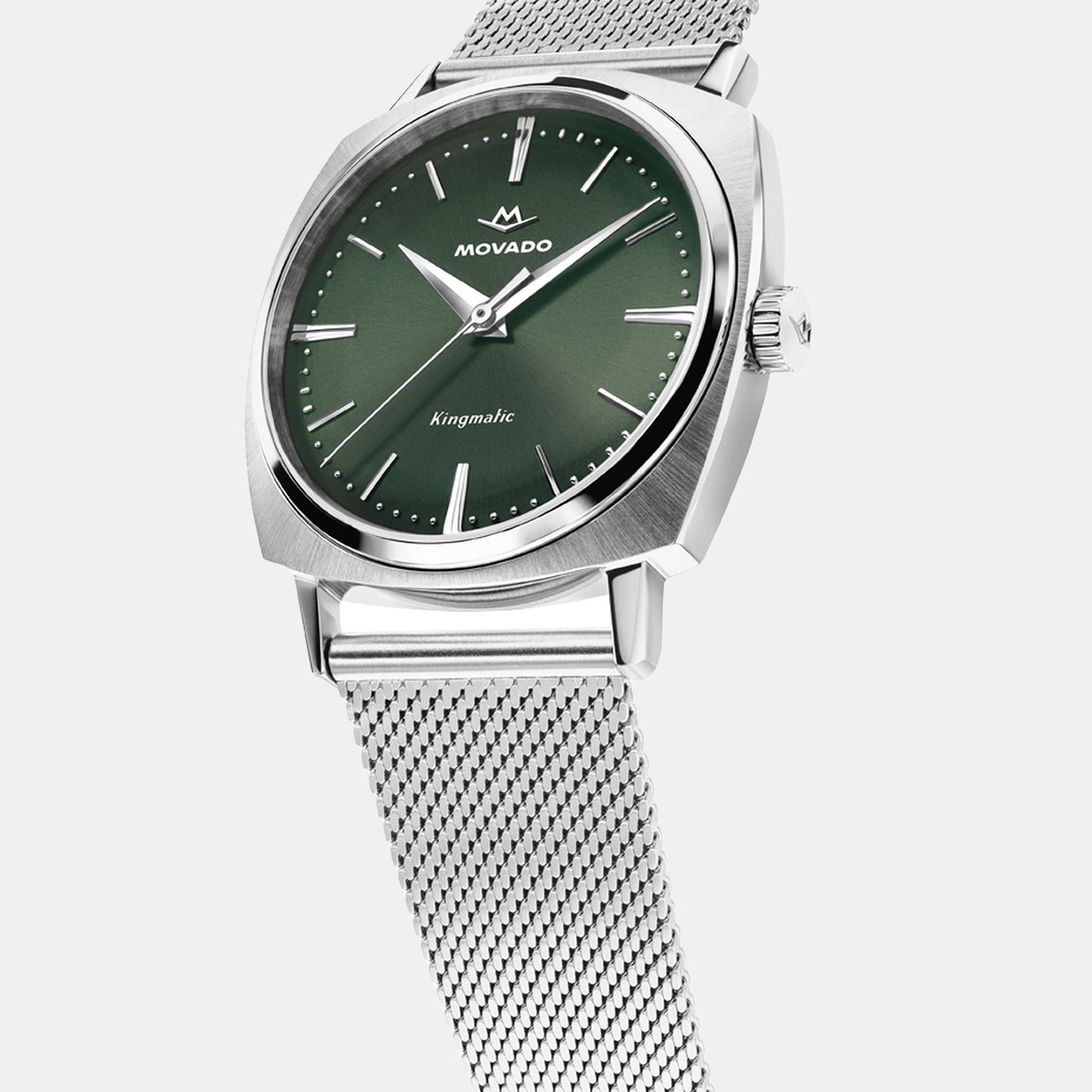 Heritage Kingmatic Unisex Quartz Green Dial Analog Mesh Watch 3650169