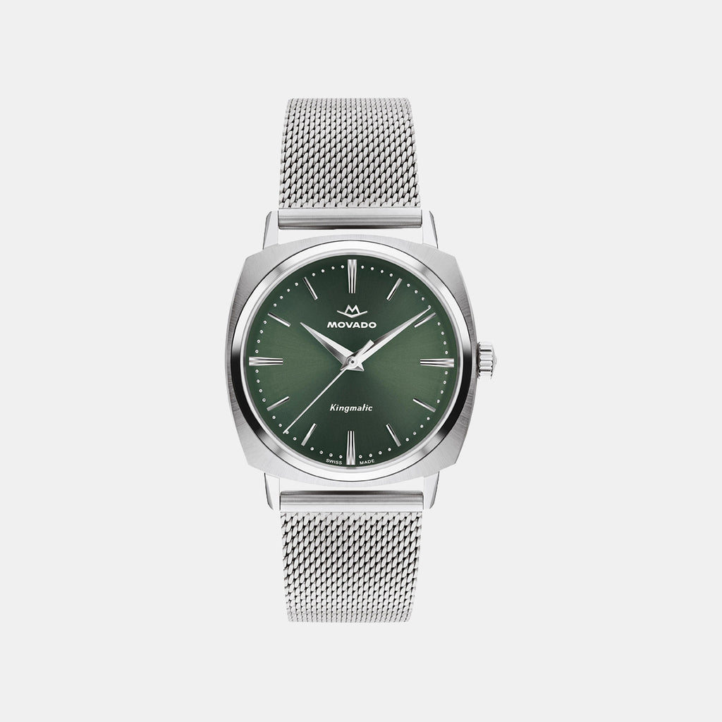 Heritage Kingmatic Unisex Quartz Green Dial Analog Mesh Watch 3650169