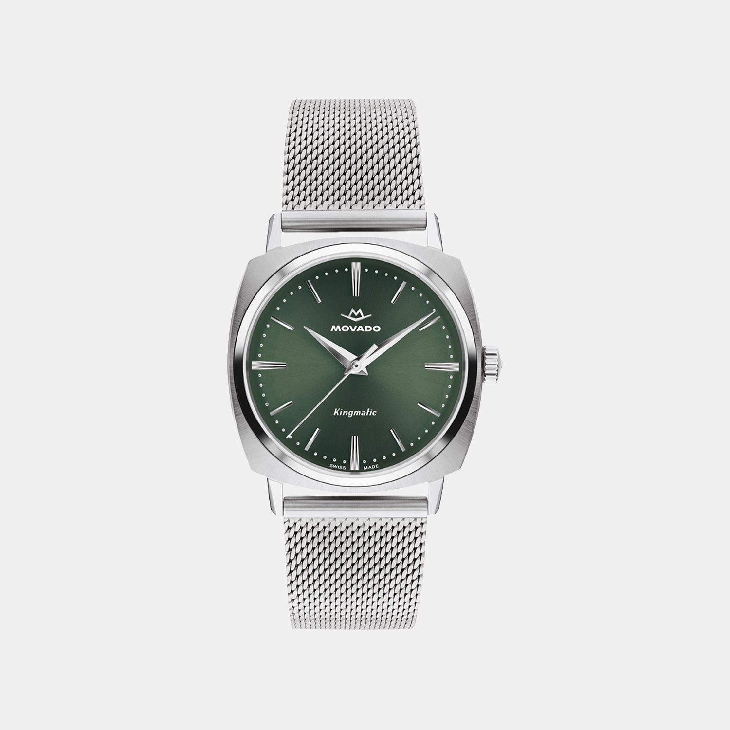 Heritage Kingmatic Unisex Quartz Green Dial Analog Mesh Watch 3650169