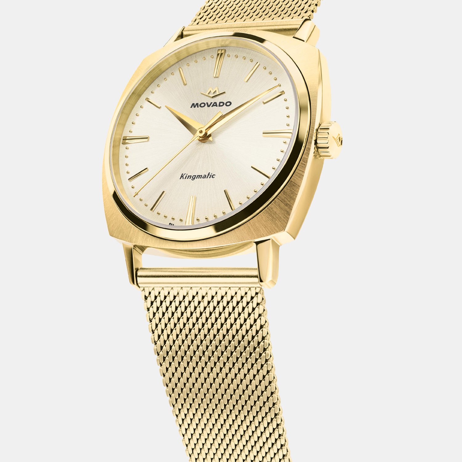 Heritage Kingmatic Men Automatic Ivory Dial Analog Stainless Steel Watch 3650170
