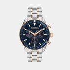 Movado Round Blue Chronograph watch