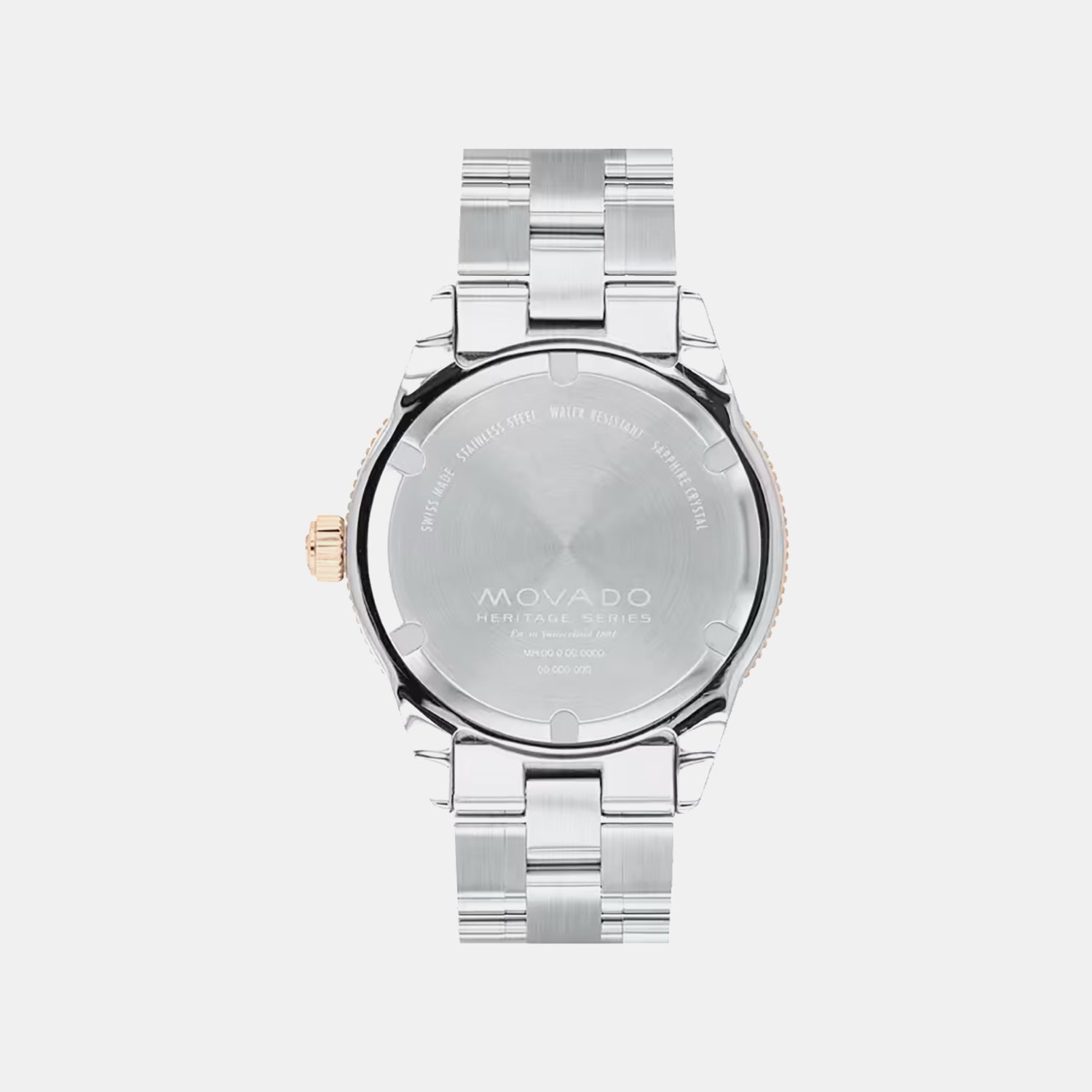 Heritage Men Quartz Blue Dial Analog Stainless Steel Watch 3650185