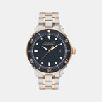 Heritage Men Quartz Blue Dial Analog Stainless Steel Watch 3650185