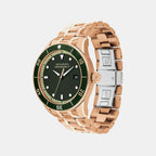 Heritage Men Quartz Green Dial Analog Stainless Steel Watch 3650186