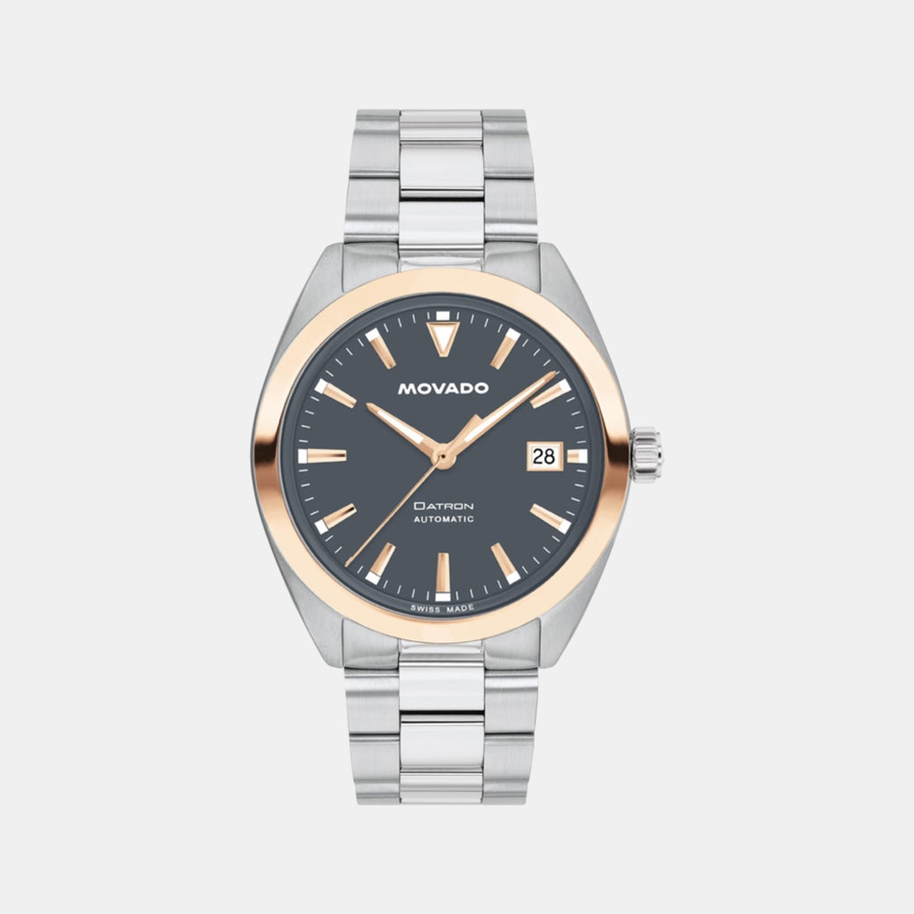 Heritage Men Quartz Grey Dial Analog Stainless Steel Watch 3650209