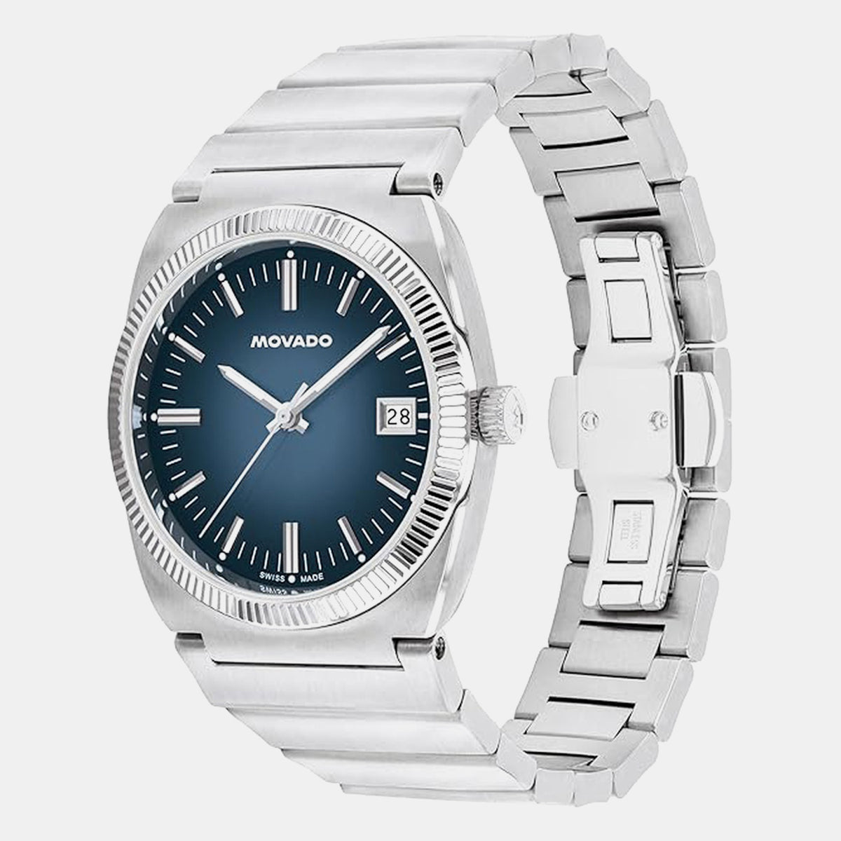 Heritage Ondoplan Men Quartz Blue Dial Analog Stainless Steel Watch 3650215