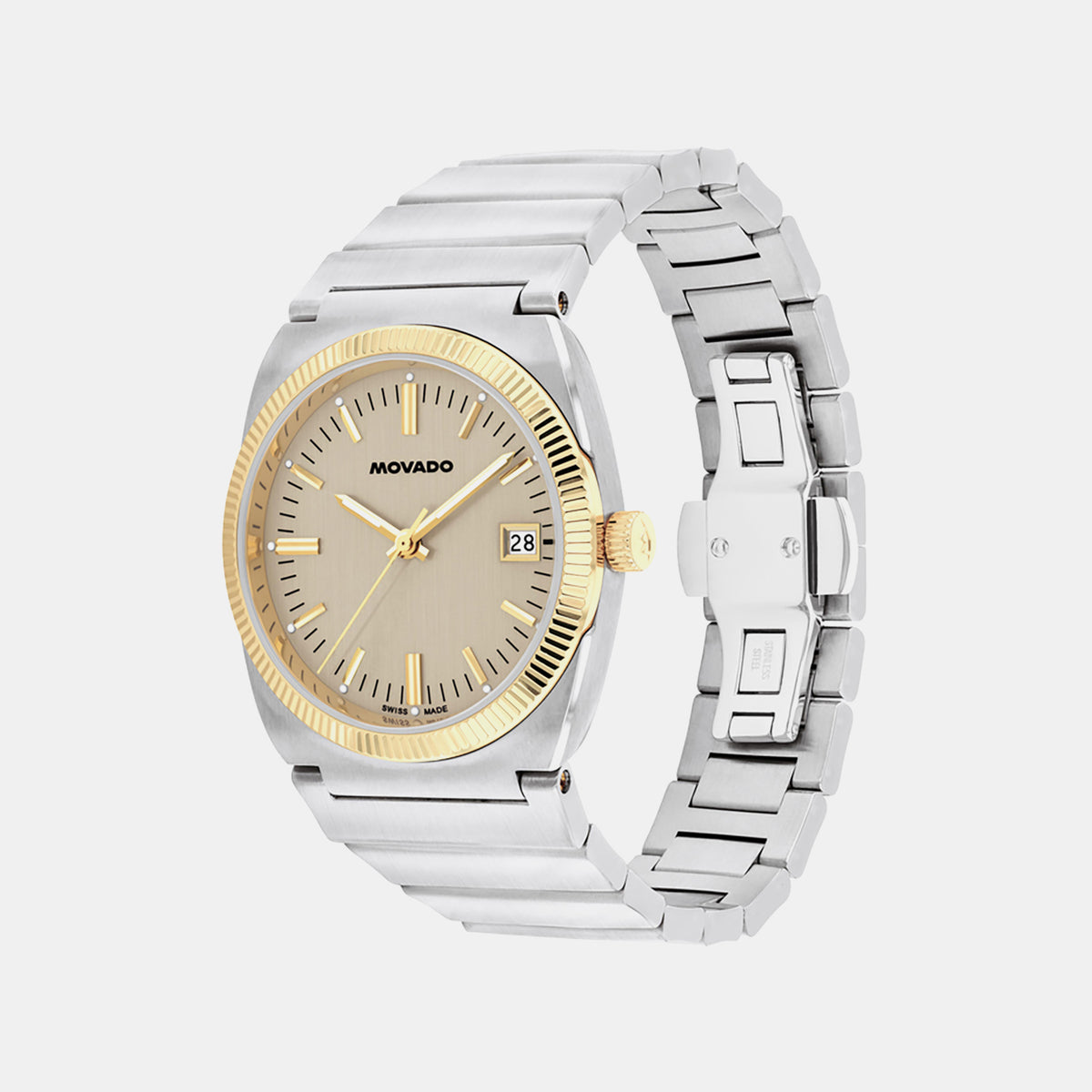 Heritage Ondoplan Men Quartz Grey Dial Analog Stainless Steel Watch 3650216