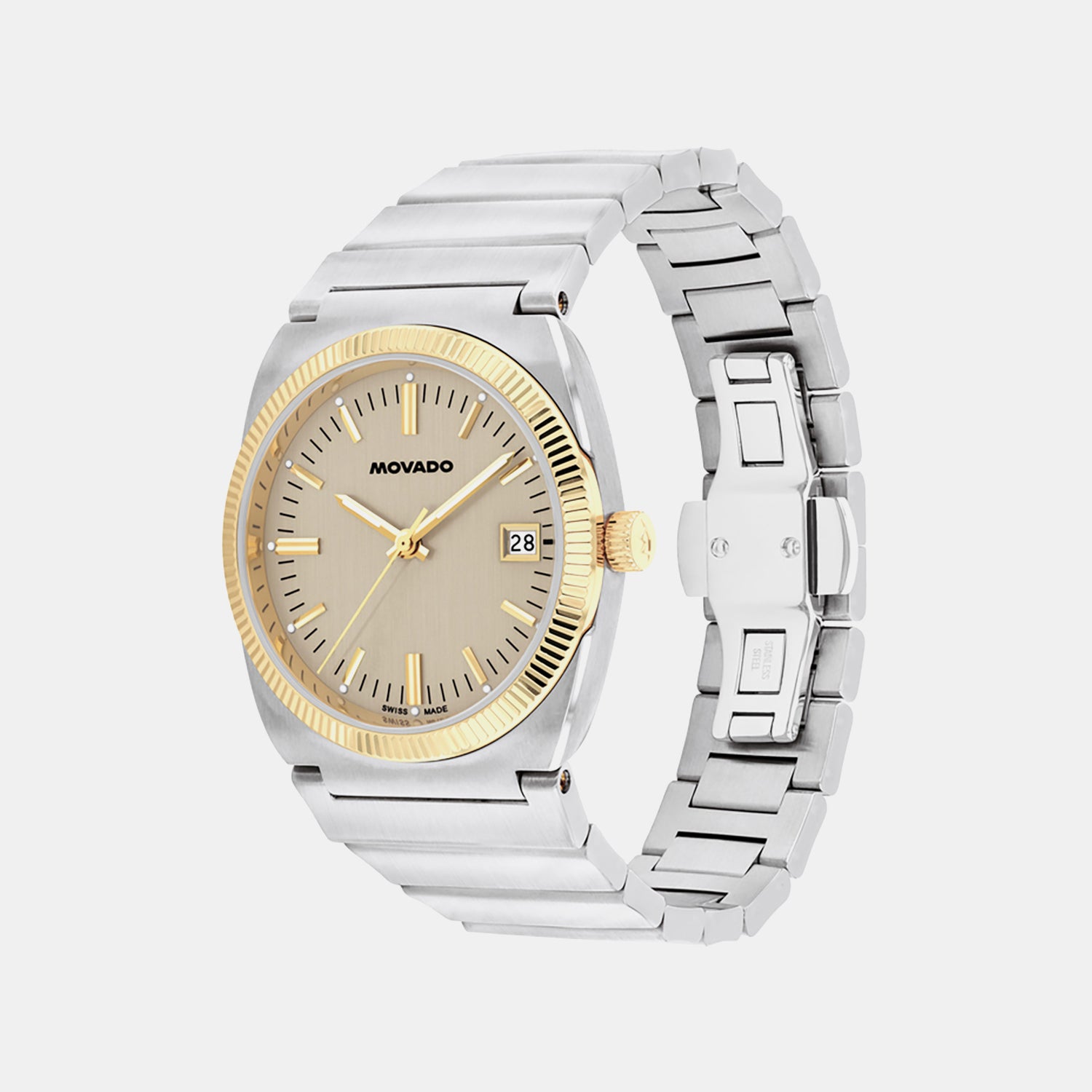 Heritage Unisex Quartz Grey Dial Analog Stainless Steel Watch 3650216