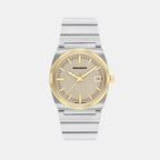 Heritage Unisex Quartz Grey Dial Analog Stainless Steel Watch 3650216