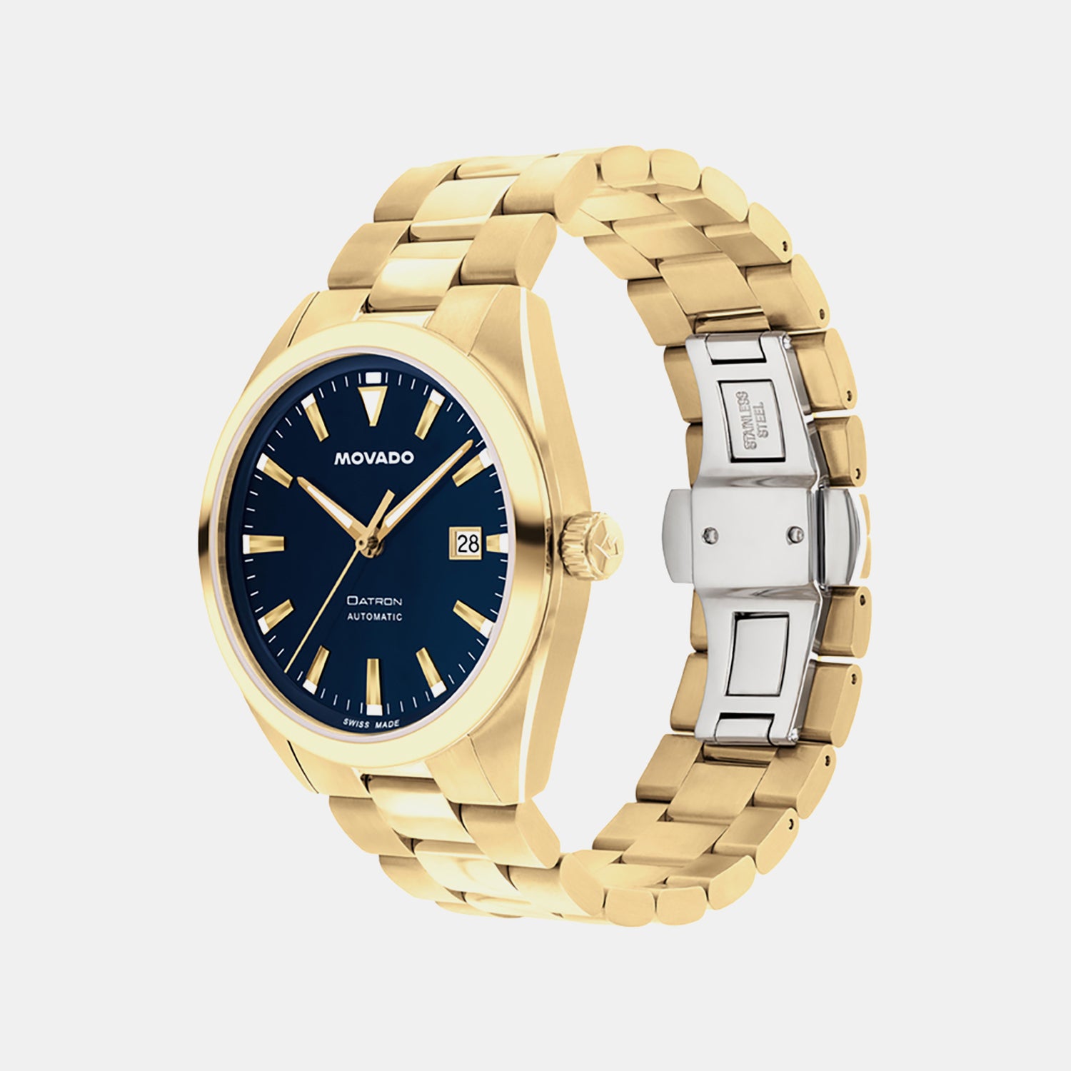 Datron Unisex Automatic Blue Dial Analog Stainless Steel Watch 3650235