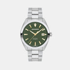 Heritage Men Automatic Green Dial Analog Stainless Steel Watch 3650236