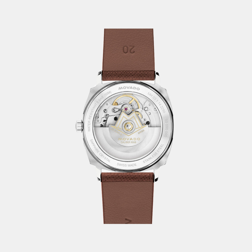 Heritage Kingmatic Men Automatic Black Dial Analog Leather Watch 3650237