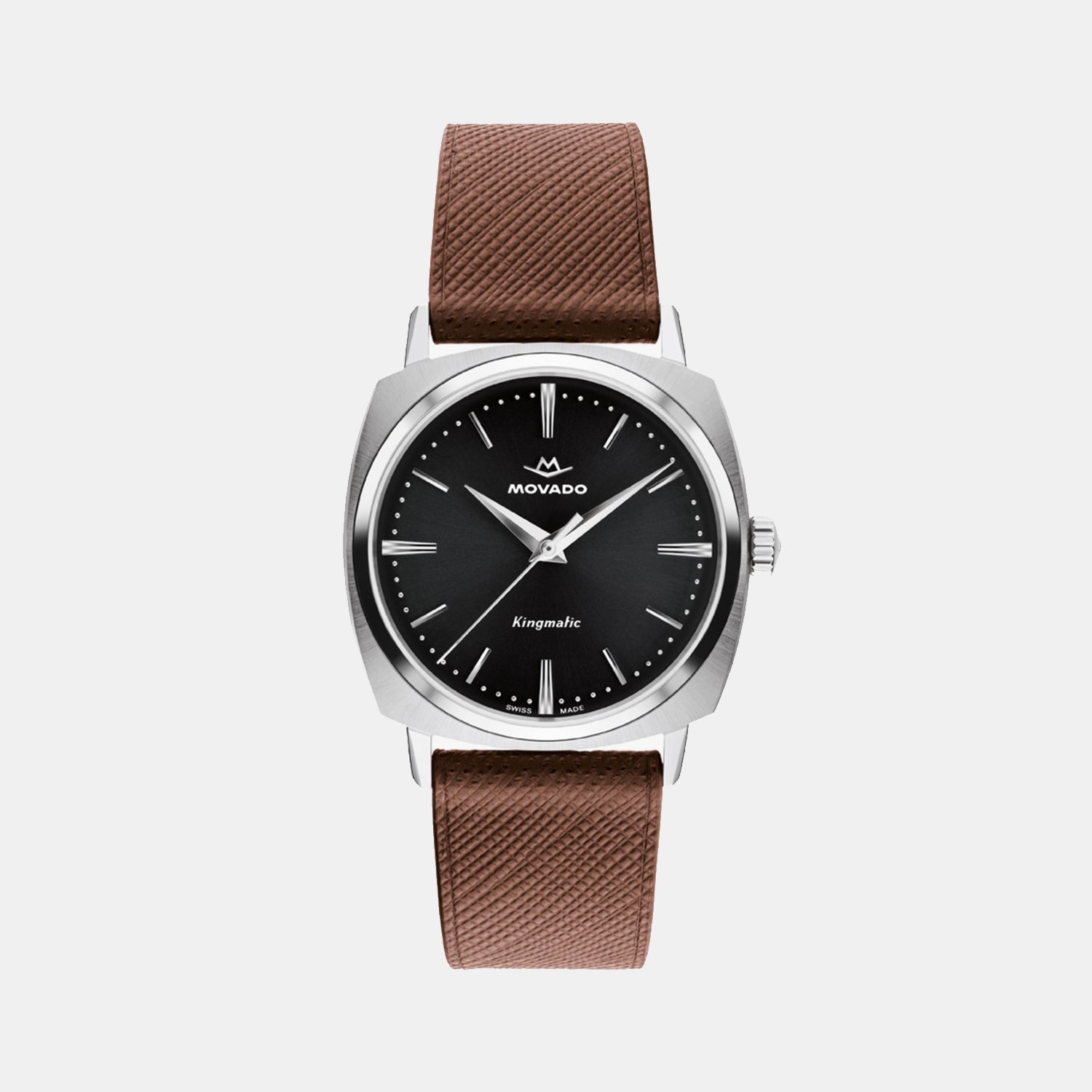 Heritage Kingmatic Men Automatic Black Dial Analog Leather Watch 3650237