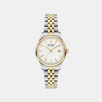 Heritage Calendoplan Women Quartz White Dial Analog Stainless Steel Watch 3650238