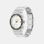 Heritage Ondoplan Men Automatic White Dial Analog Stainless Steel Watch 3650243
