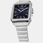 Heritage 1917 Men Automatic Blue Dial Analog Stainless Steel Watch 3650255