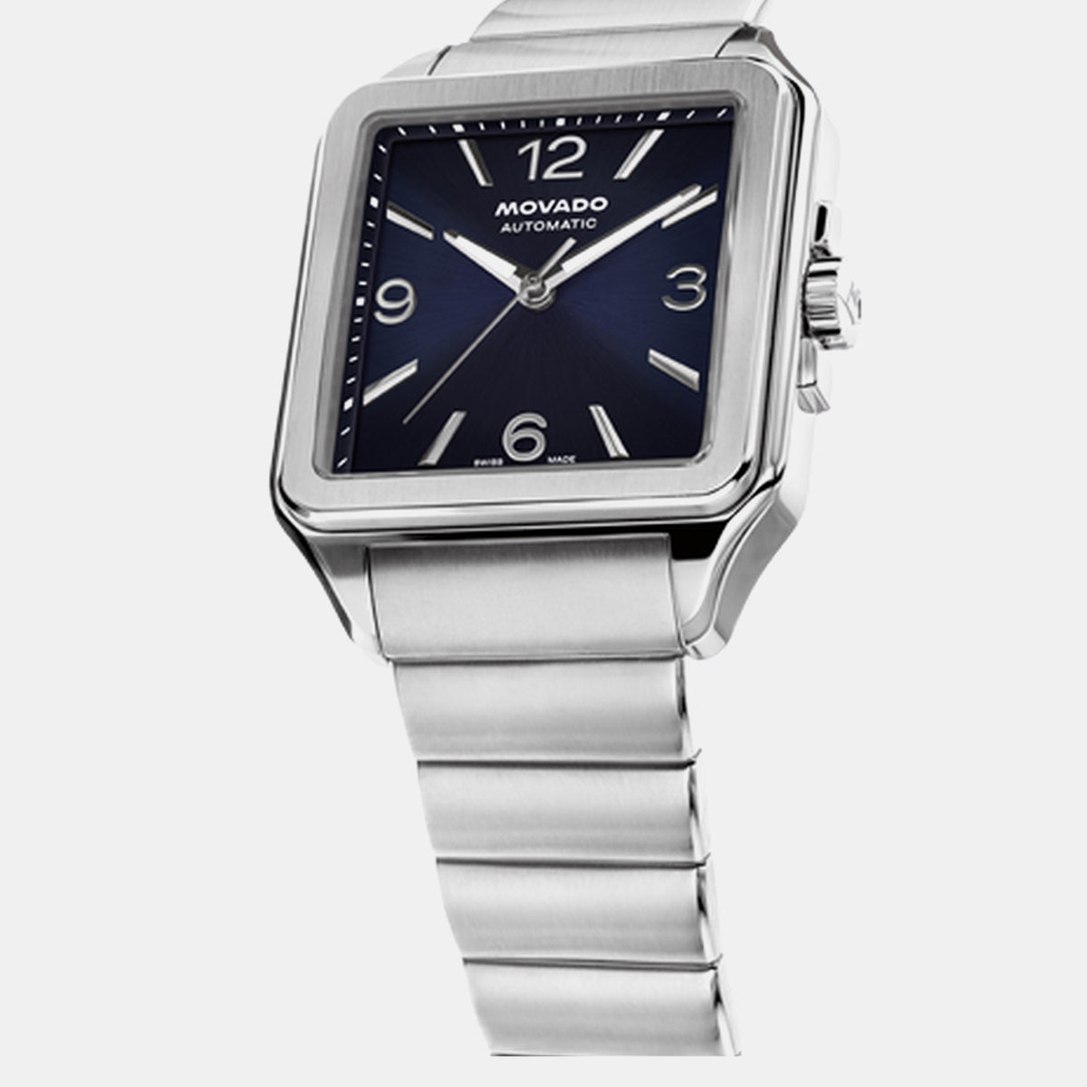 Heritage 1917 Men Automatic Blue Dial Analog Stainless Steel Watch 3650255