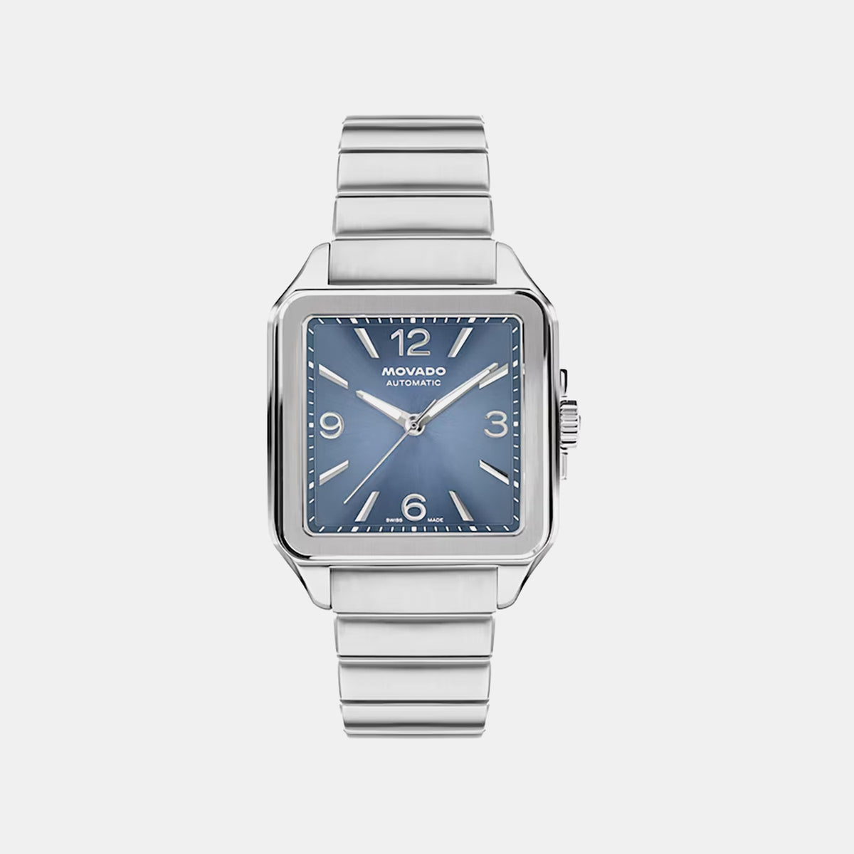 Heritage 1917 Men Automatic Blue Dial Analog Stainless Steel Watch 3650256