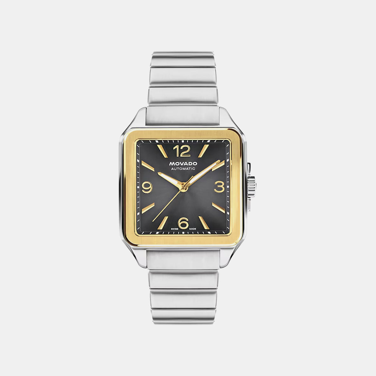 Heritage 1917 Men Automatic Grey Dial Analog Stainless Steel Watch 3650257