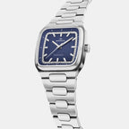 Tempomatic Men Automatic Blue Dial Analog Stainless Steel Watch 3650264