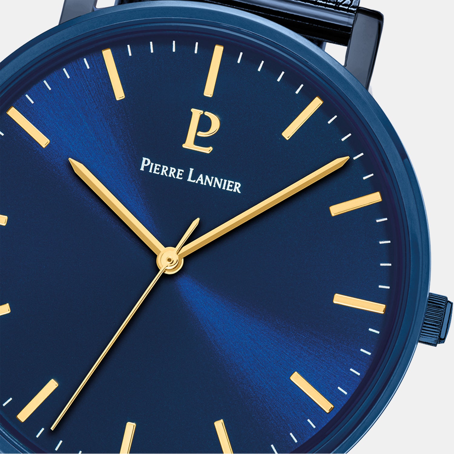 Essential Men Quartz Blue Dial Analog Stainless Steel Watch 388C466