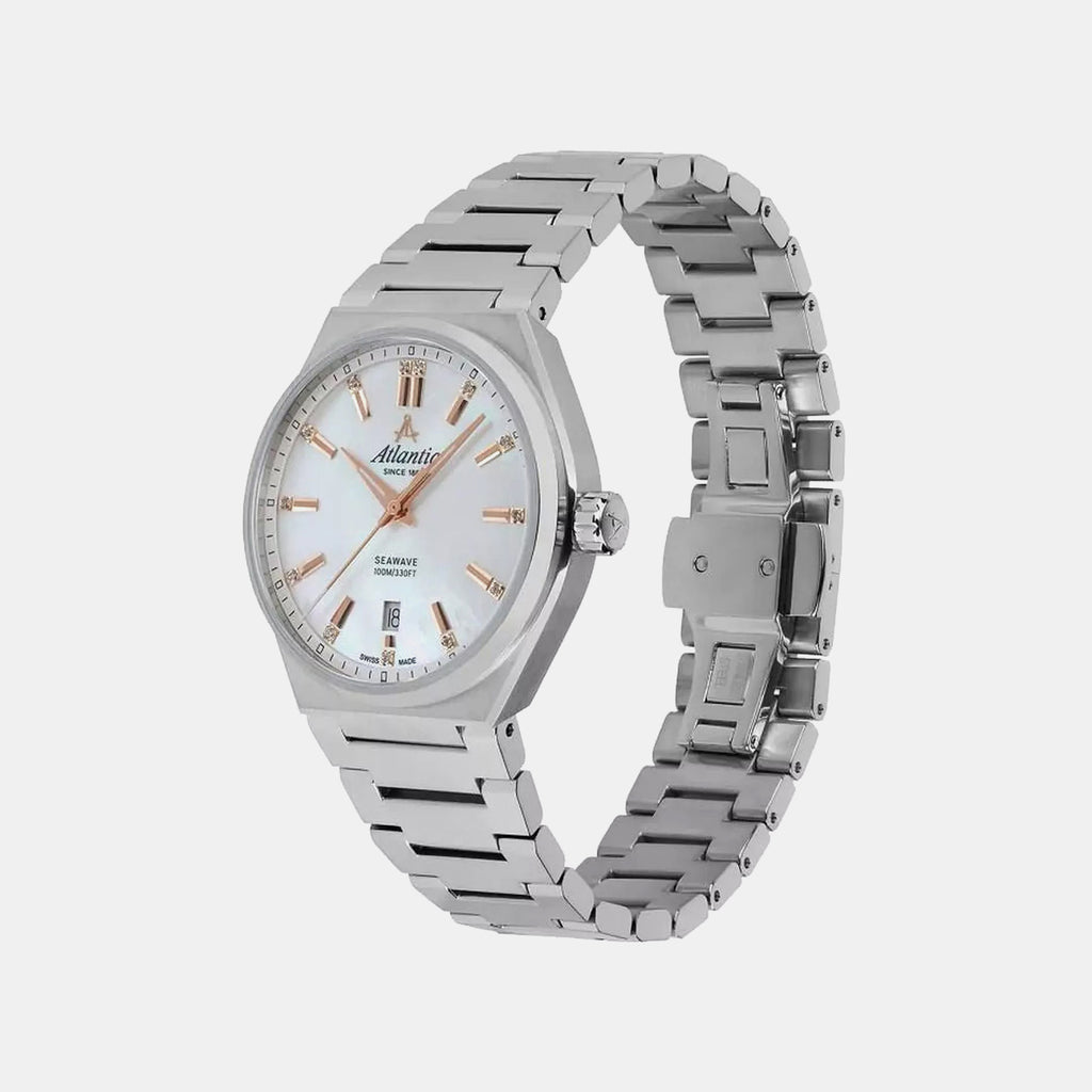 Seawave Women Quartz White Dial Analog Stainless Steel Watch 39365.41.01R