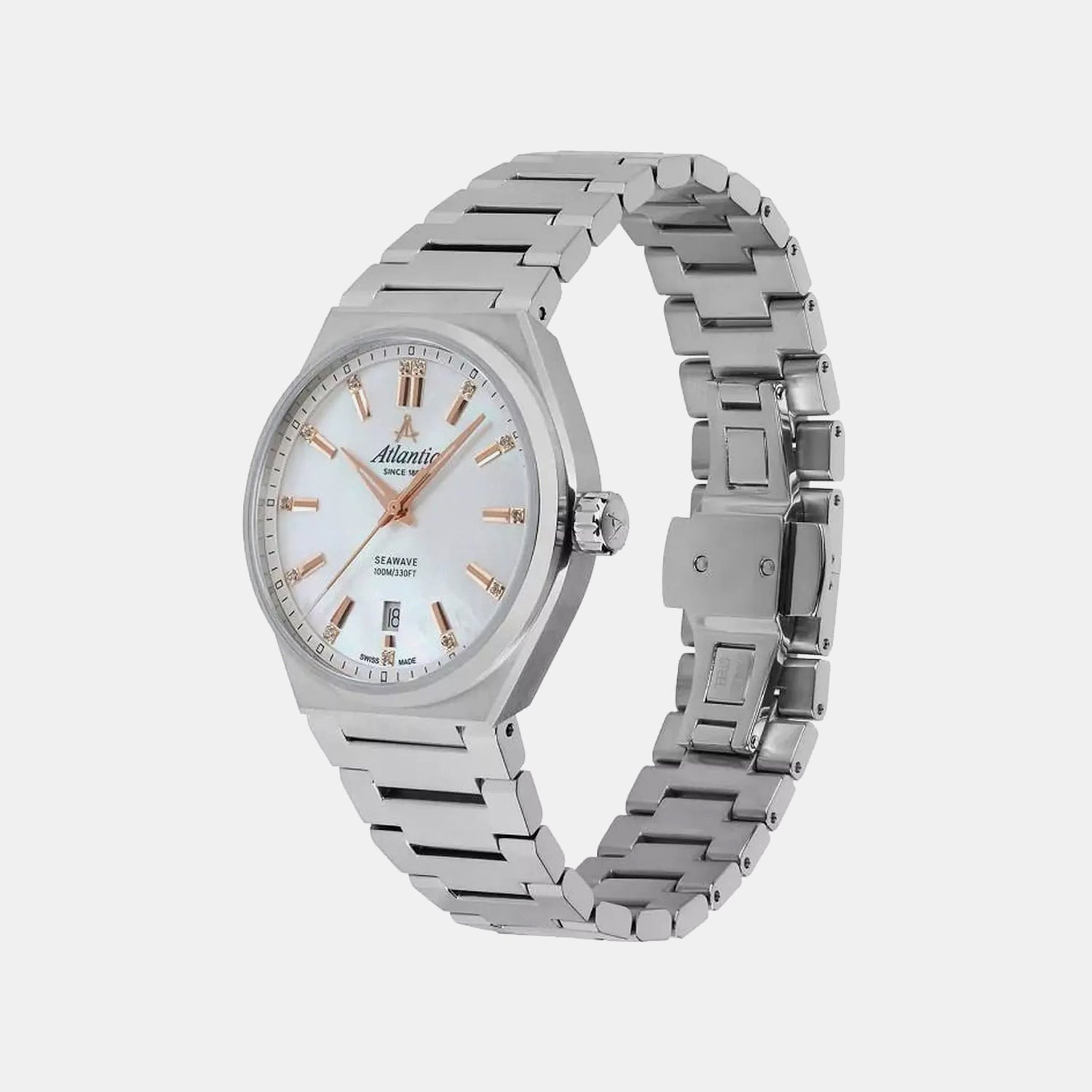 Seawave Women Quartz White Dial Analog Stainless Steel Watch 39365.41.01R