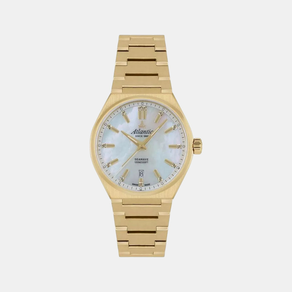 Seawave Women Quartz White Dial Analog Stainless Steel Watch 39365.45.01-1