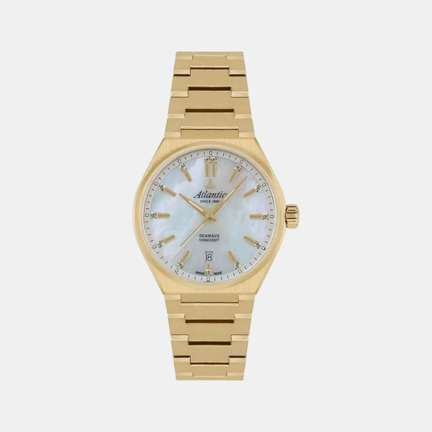 Seawave Women Quartz White Dial Analog Stainless Steel Watch 39365.45.01-1