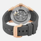 Quantum Men Automatic Grey Dial Analog Silicone Watch 395-P31509