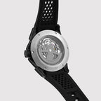 Quantum Men Automatic Grey Dial Analog Silicone Watch 395-P81506