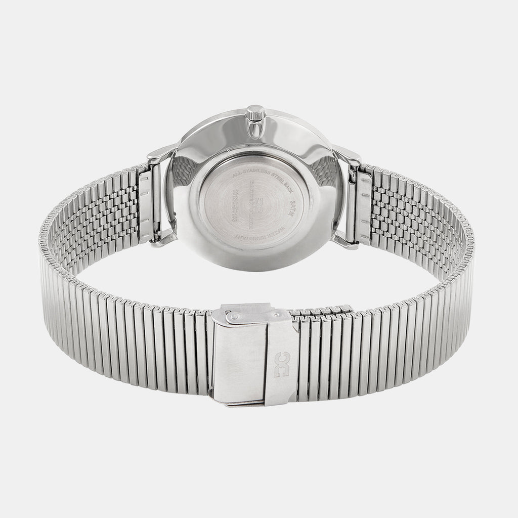 Men Quartz Silver Dial Analog Stainless Steel Watch 1013C-E0103