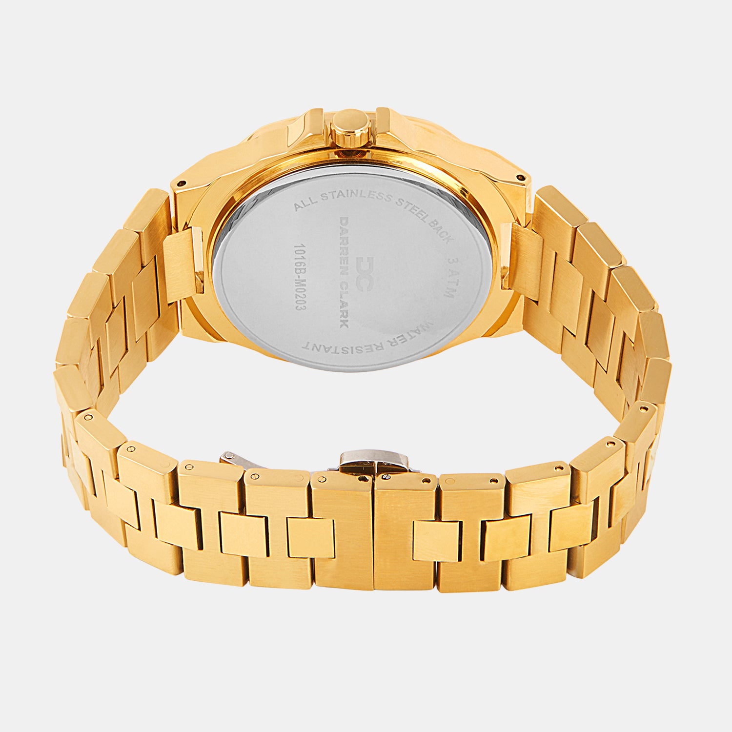 Men Quartz Silver Dial Analog Metal Watch 1016B-M0203