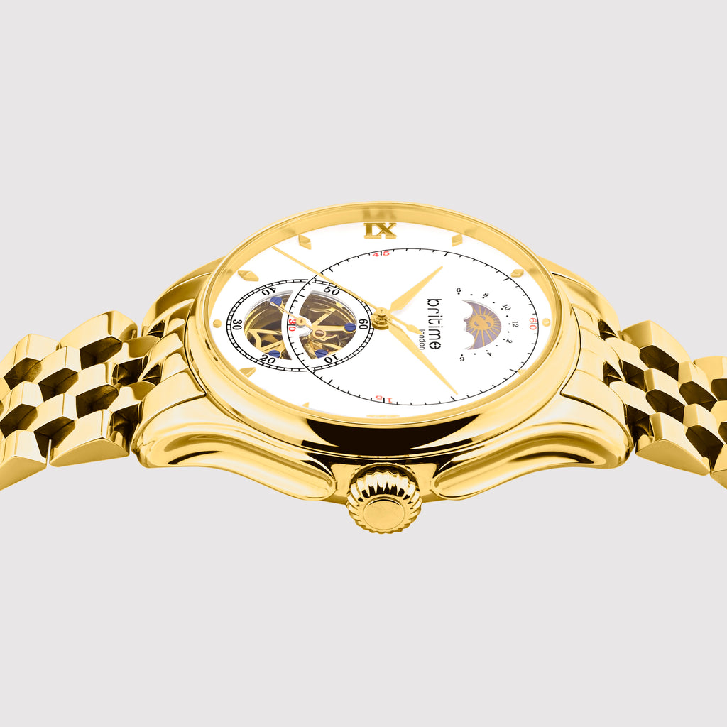Men Automatic Silver Dial Analog Stainless Steel Watch 479-M20202