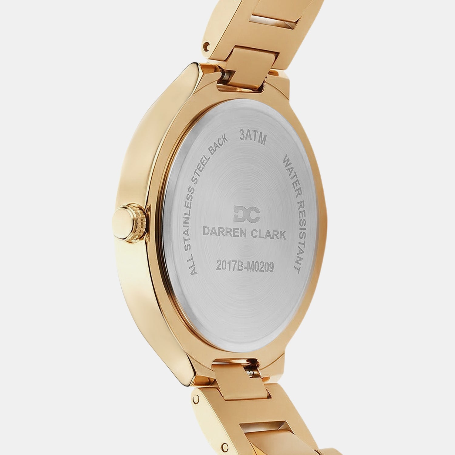 Women Quartz Champagne Dial Analog Metal Watch 2017B-M0209