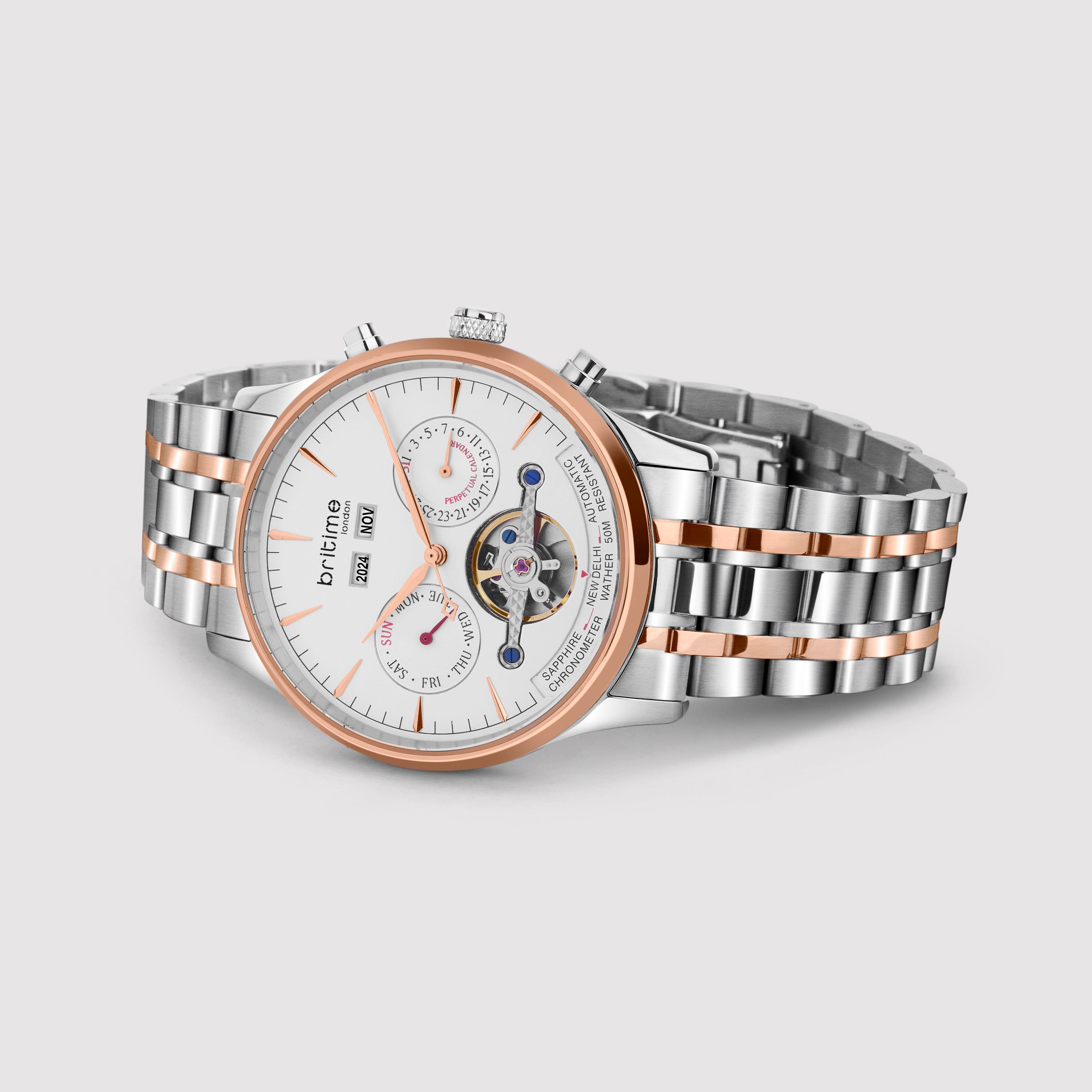 Britime Stainless Steel Round watch